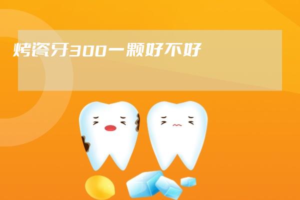 烤瓷牙300一颗好不好
