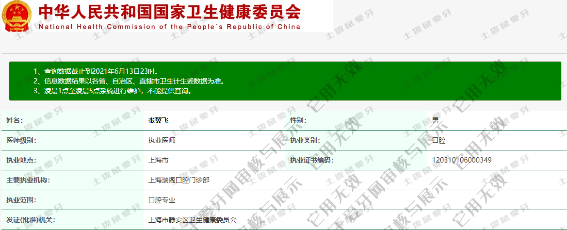 张翼飞执业信息